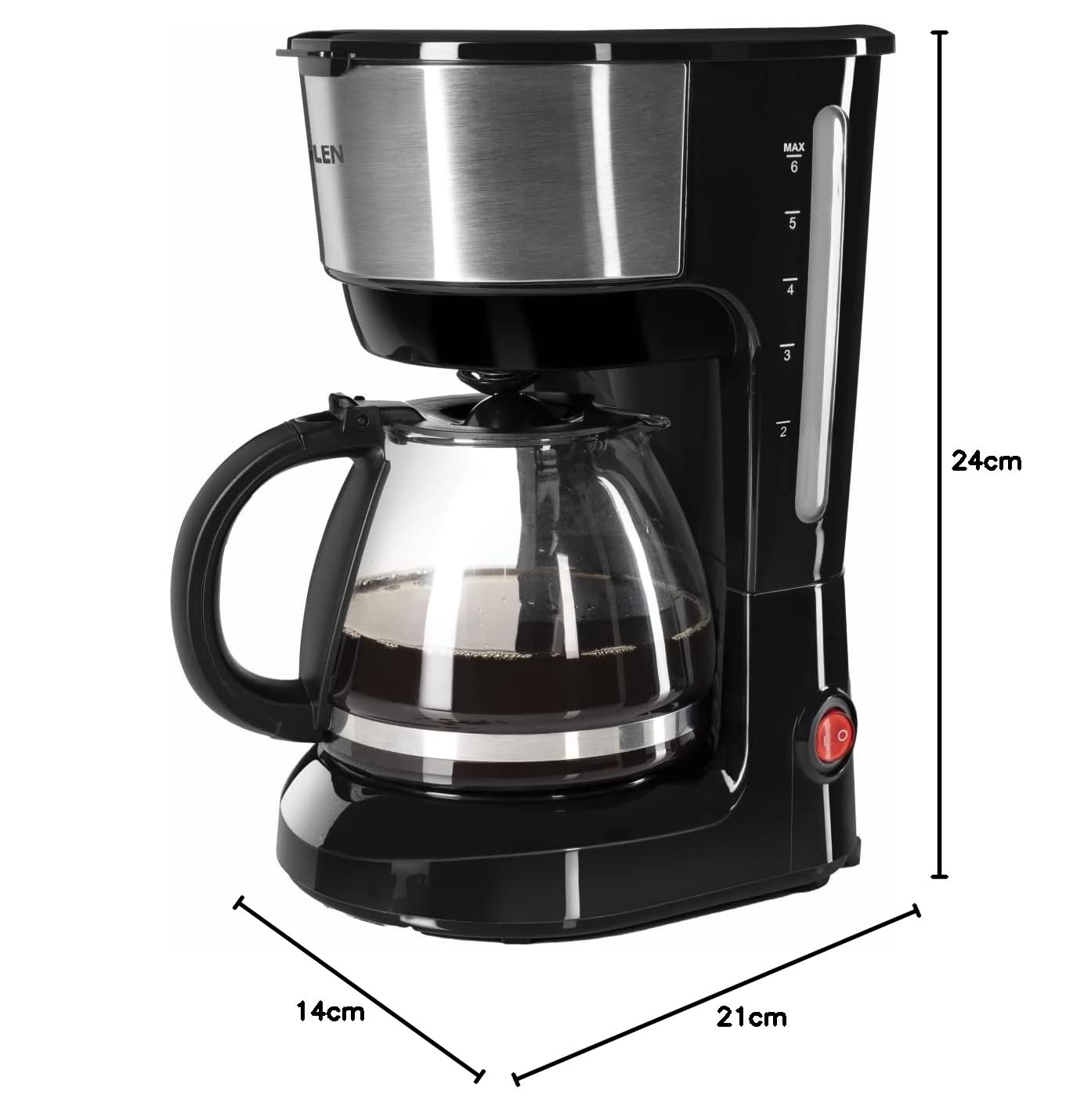 Glen SA9052CM Drip Coffee Maker Machine | Coffee Brewer Machine for Home & Office 750 ML Mahajan Electronics Online