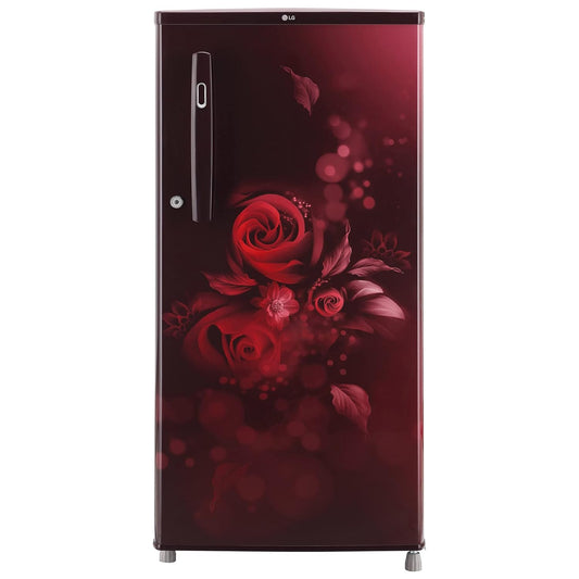 LG 185 L 3 Direct-Cool Single-Door Refrigerator (GL-B199OSED, Scarlet Euphoria, Fastest Ice Making, 2023 Model) Mahajan Electronics Online