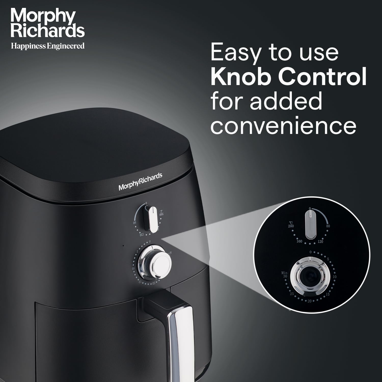 Morphy Richards 5 Litre Classic Air Fryer|Easy Knob Control| Adjustable Time & Temperature Control Mahajan Electronics Online