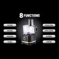 Usha ICHEF Food Processor 800 Watts Copper Motor with 9 Accessories & 8 Functions (Black) Mahajan Electronics Online