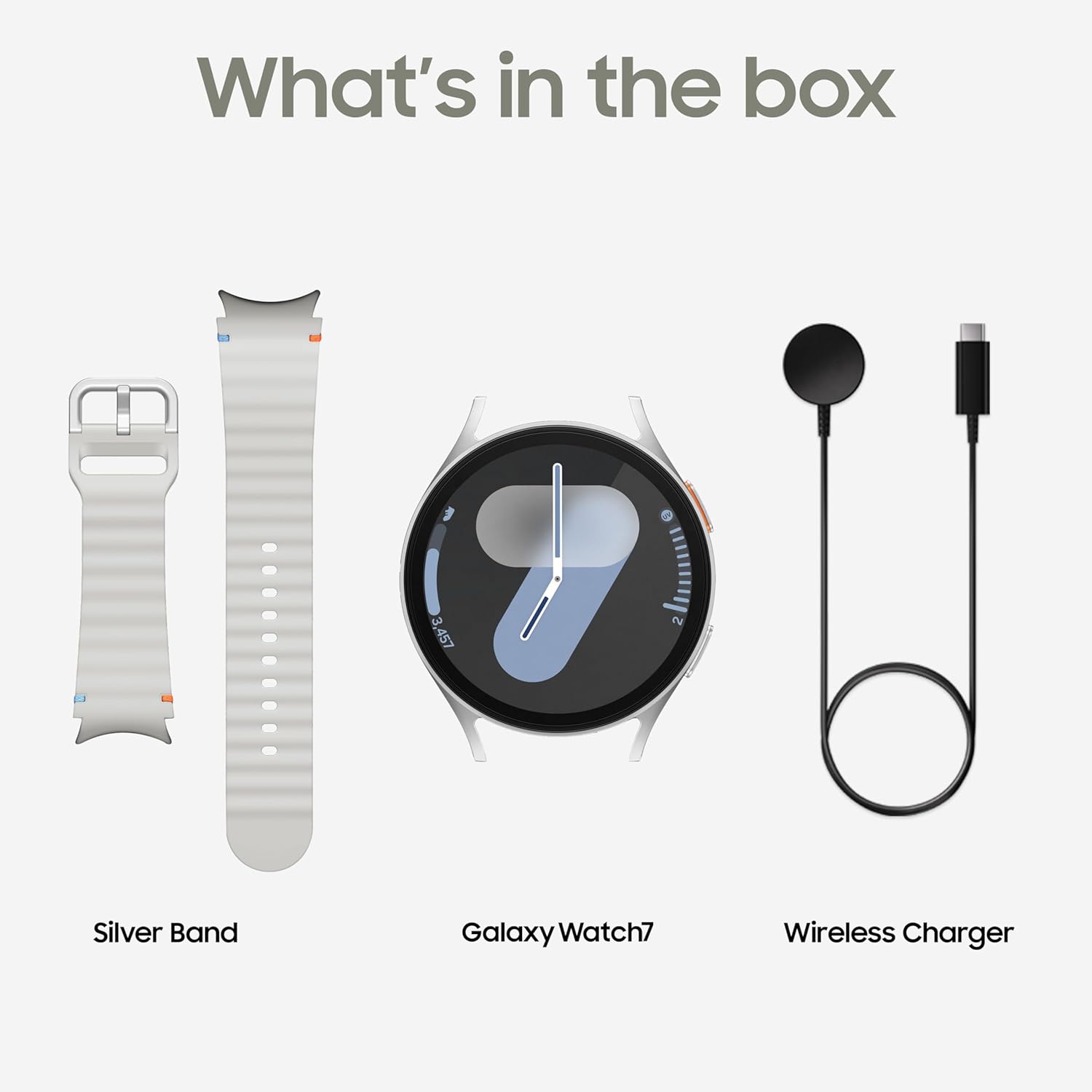 Samsung Galaxy Watch 7 (44mm, Silver, BT+LTE) with 3nm Processor  Mahajan Electronics Online