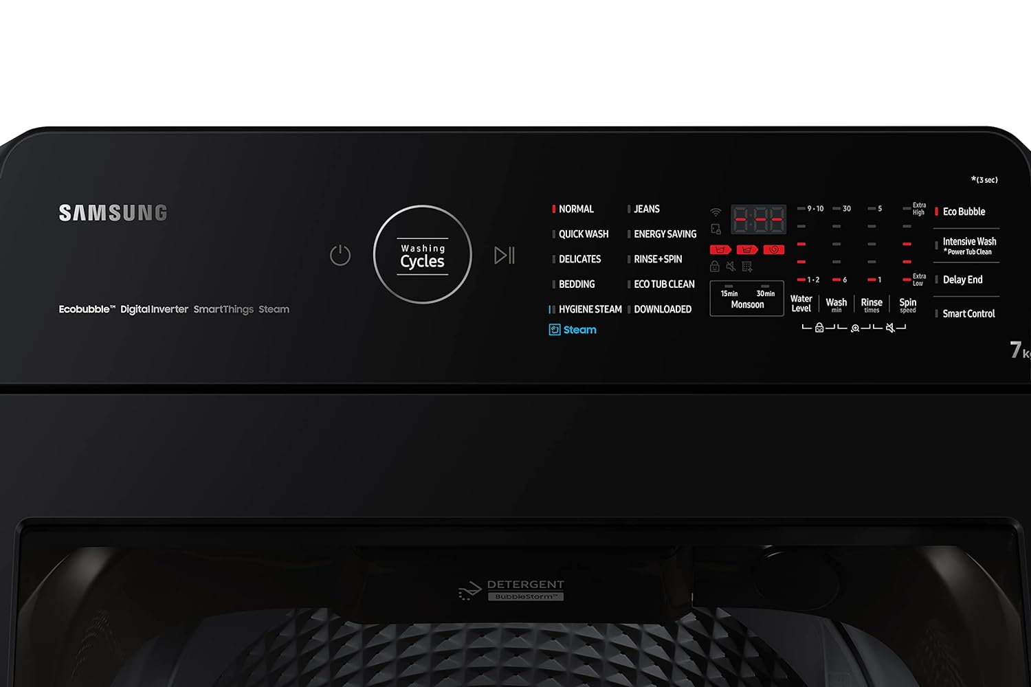 Samsung WA70BG4582BR 7.0 kg Ecobubble™ Top Load Washing Machine with in-built Heater Mahajan Electronics Online