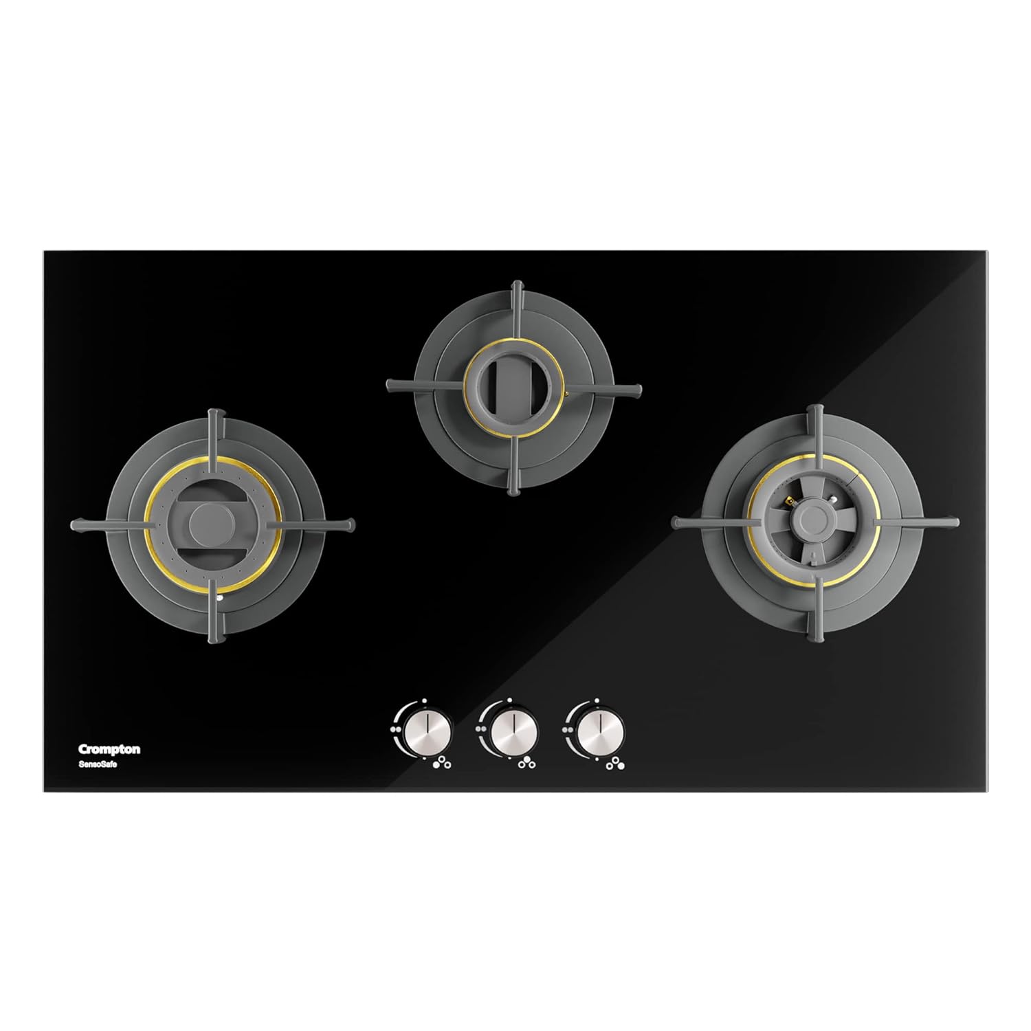 Crompton HOB-SSDC783-MBL SensoSafe 78 cm 3 Burners Built-in Gas Mahajan Electronics Online