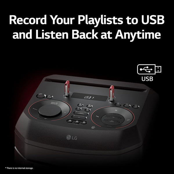 LG XBOOM RNC7 Party Speaker, Multi Color Lighting, Karaoke