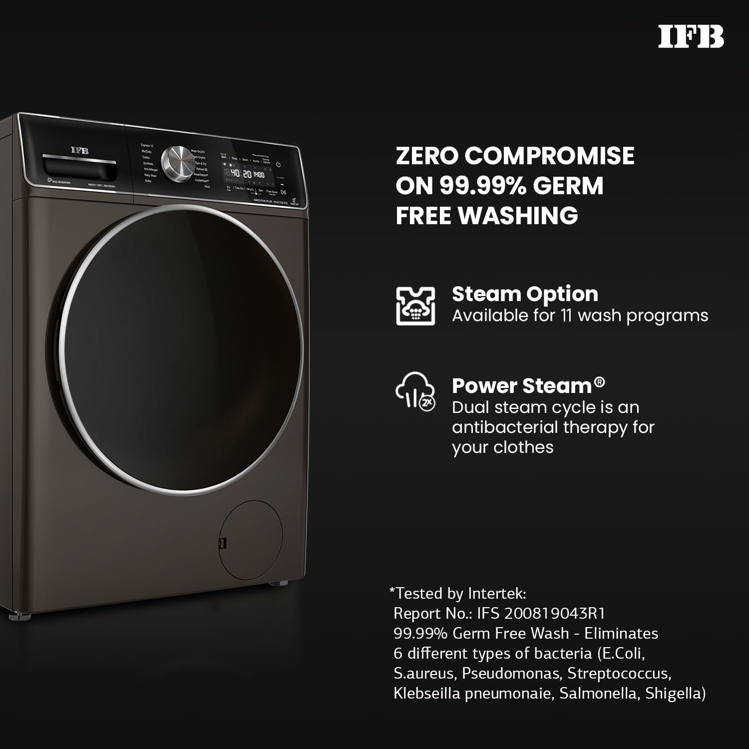 IFB Washer Dryer Executive Plus ZXM 10.0/7.0/3.0kg 5 Star Inverter Fully-Automatic Front Loading Washing Machine Mahajan Electronics online