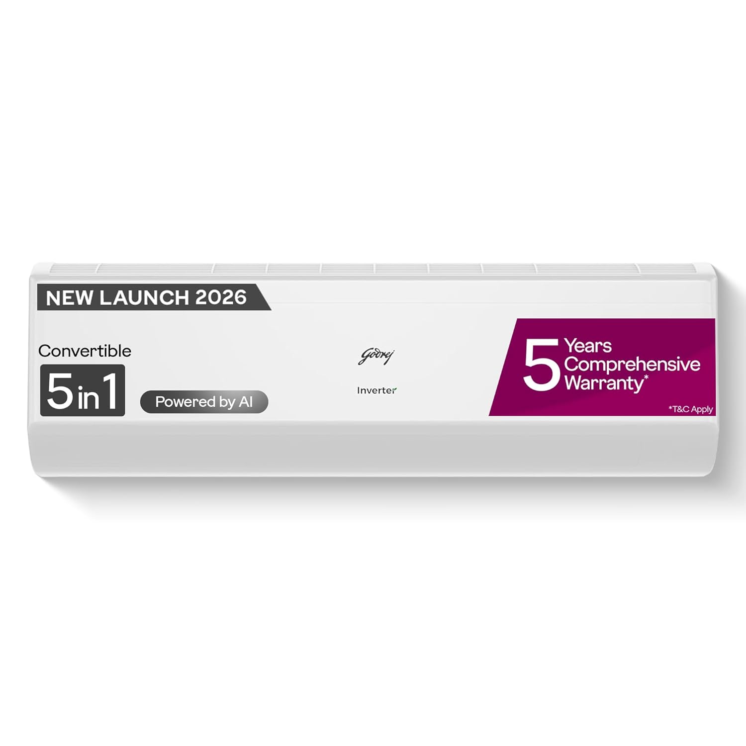 Godrej HIC 24J3TS WA 2 Ton 3 Star AC | New star rated | Inverter Split AC | 5-Year Comprehensive Warranty | AI Powered | 5-in-1 Convertible | I-Sense Technology | Self-clean (AC 2T EC HIC 24J3TS WA, White) Godrej online mahajan electronics 