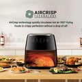 INALSA Air Fryer for Home|5.5 L Capacity|Visible Window & Internal Light|1600 W with Smart AirCrisp Technology Mahajan Electronics Online