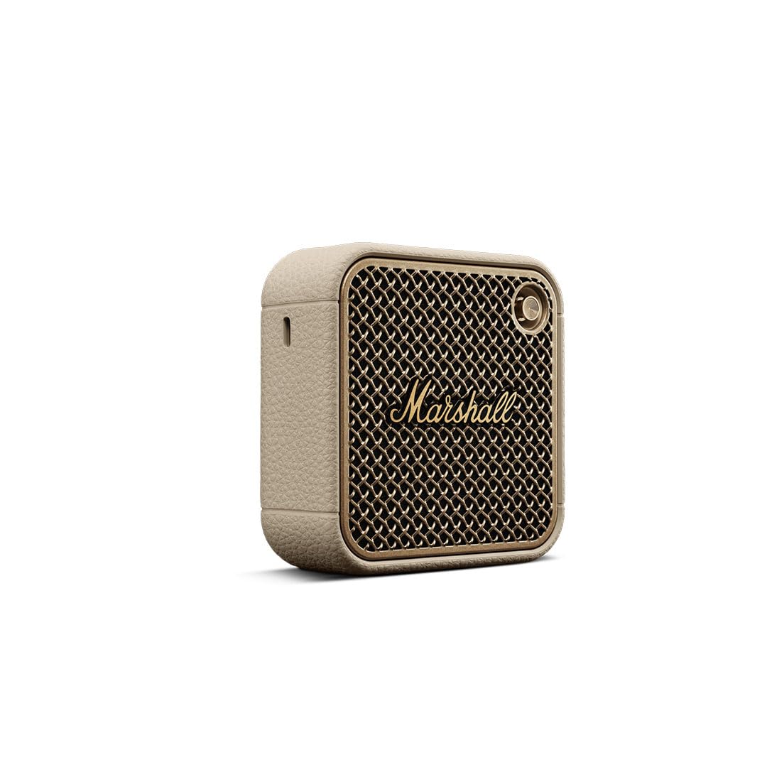 Marshall Willen II Portable Bluetooth Speaker with 17+ Hours of Portable Playtime, Dust & Waterproof (IP67) - Cream Mahajan Electronics Online