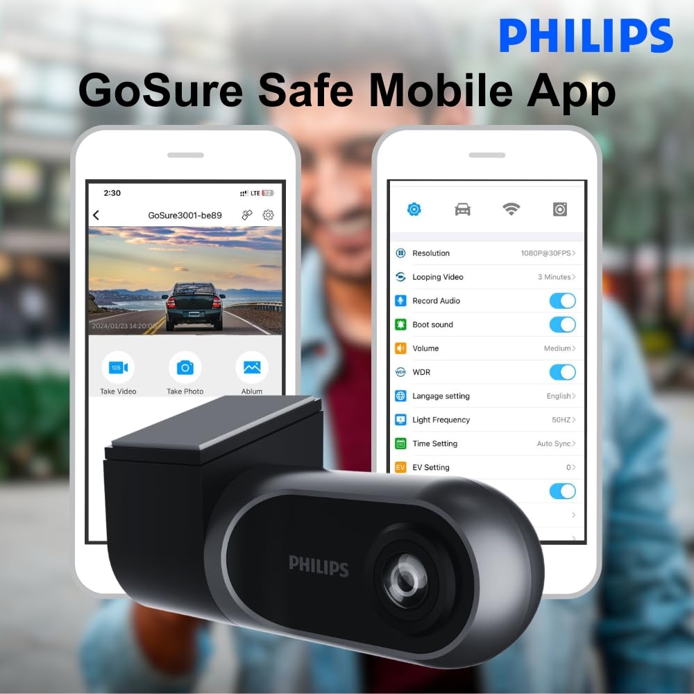 Philips GoSure GS3001 Dash Camera for Car