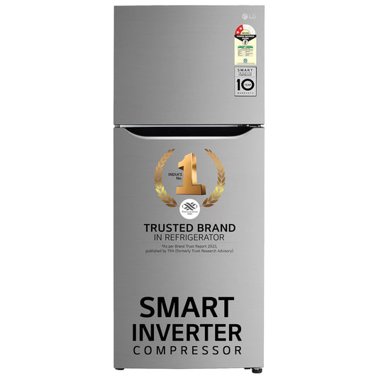 LG GL-N292DPZY 242 L 2 Star Frost-Free Smart Inverter Double Door Refrigerator ( Shiny Steel, Smart Connect & Multi Air Flow) Mahajan Electronics Online