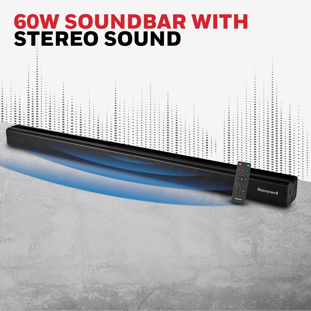 Honeywell Newly Launched Suono P2000 60W Soundbar (94cms), 2.0 Channel Stereo Sound Mahajan Electronics Online