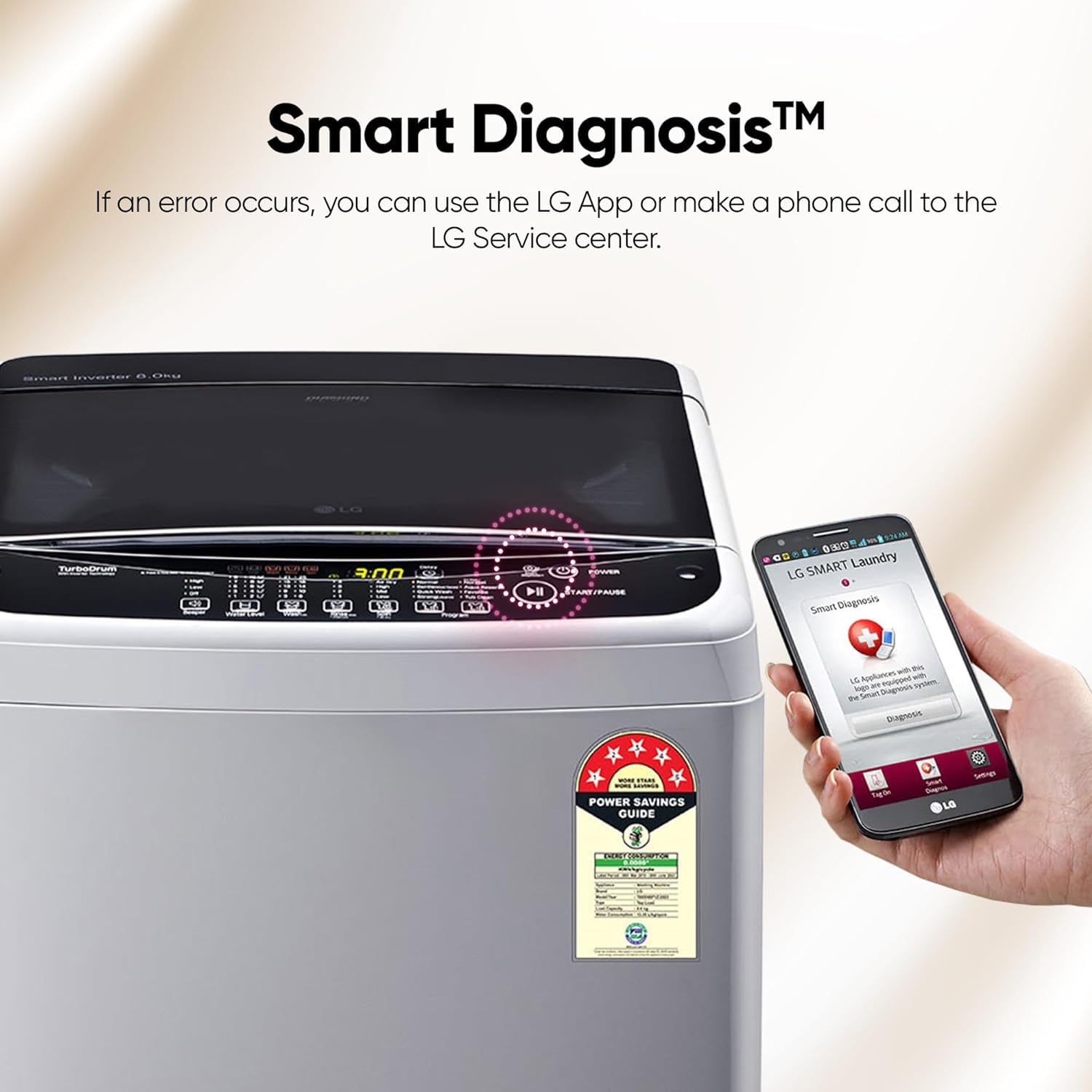 LG T80SPSF1Z 8 Kg 5 Star Smart Inverter TurboDrum Fully Automatic Top Loading Washing Machine Mahajan Electronics Online