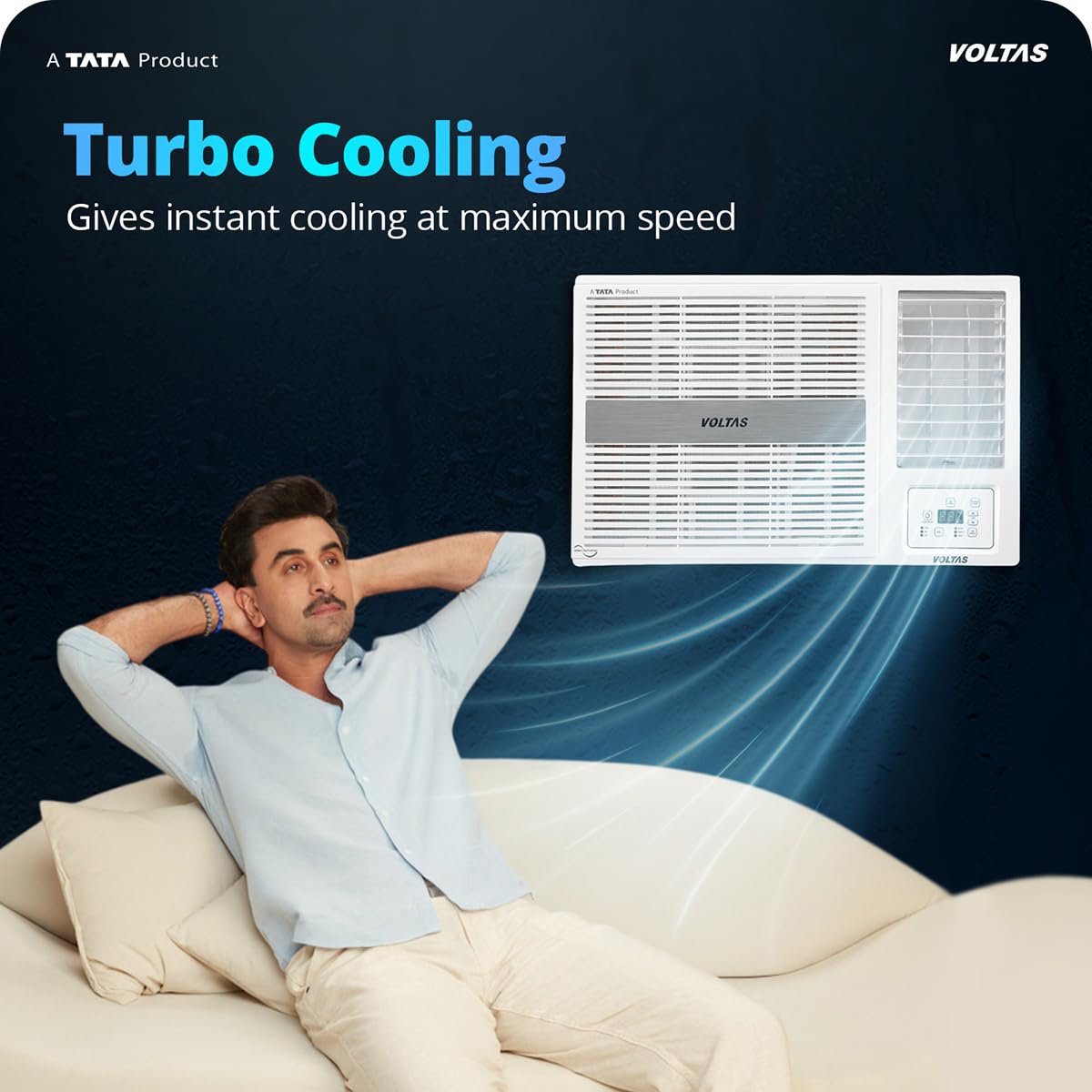 Voltas 182FS PEARL 1.5 ton 2 Star Fixed Speed Window AC (Copper, Anti Dust Filter, 2-Way Air Swing, Memory Restart, Sleep Mode (, White) Voltas