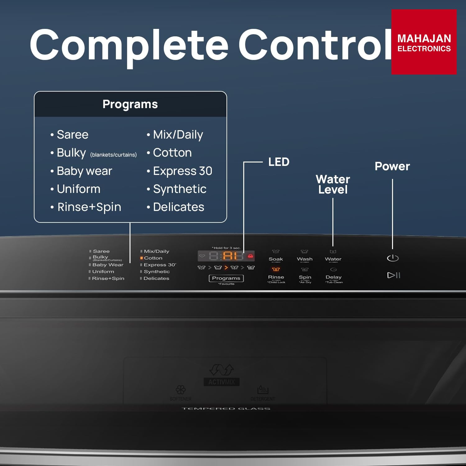 IFB TL901AG1ID 9kg 5 star with DeepClean Technology AI Powered Fully Automatic Top Load Washing Machine Eco – Mahajan Electronics Online.