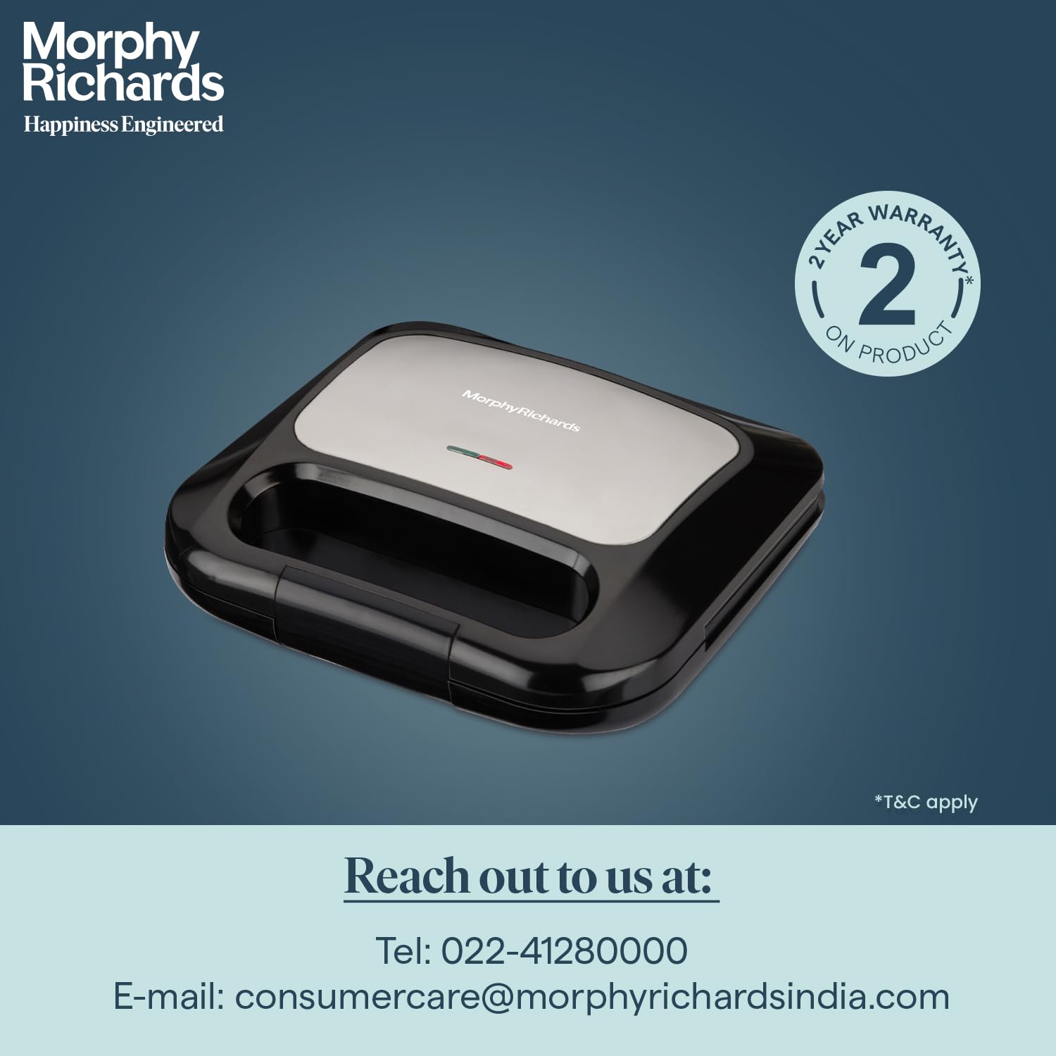 Morphy Richards Voyager Ultra 750 Watt grilled Sandwich Maker With 2 Year Warranty Mahajan Electronics Online