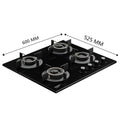 Crompton HOB-SSDC604-MBL SensoSafe 60 cm 4 Burners Built-in Gas Hob With High Efficiency Brass Burners Mahajan Electronics Online