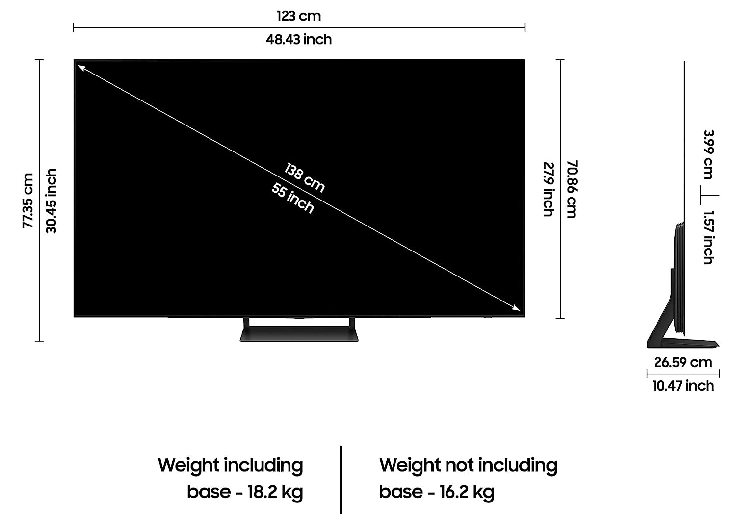 Samsung QA55S90CAKLXL 138 cm (55 inches) 4K Ultra HD Smart OLED TV (Titan Black) Mahajan Electronics Online