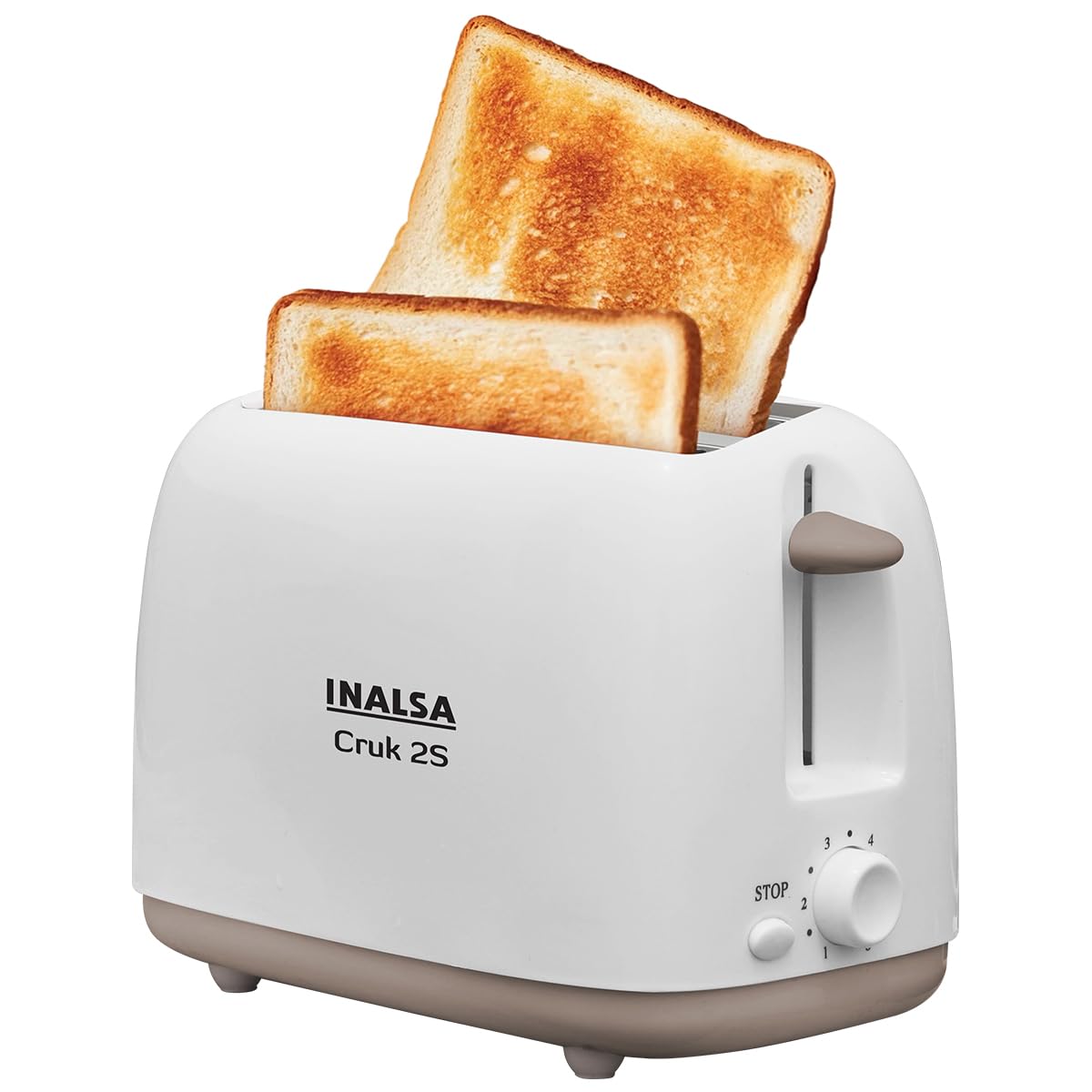 Automatic Drop Toaster INALSA Cruk 2S 2 Slice Auto Pop-Up Toaster, A Smart Bread Toaster for
