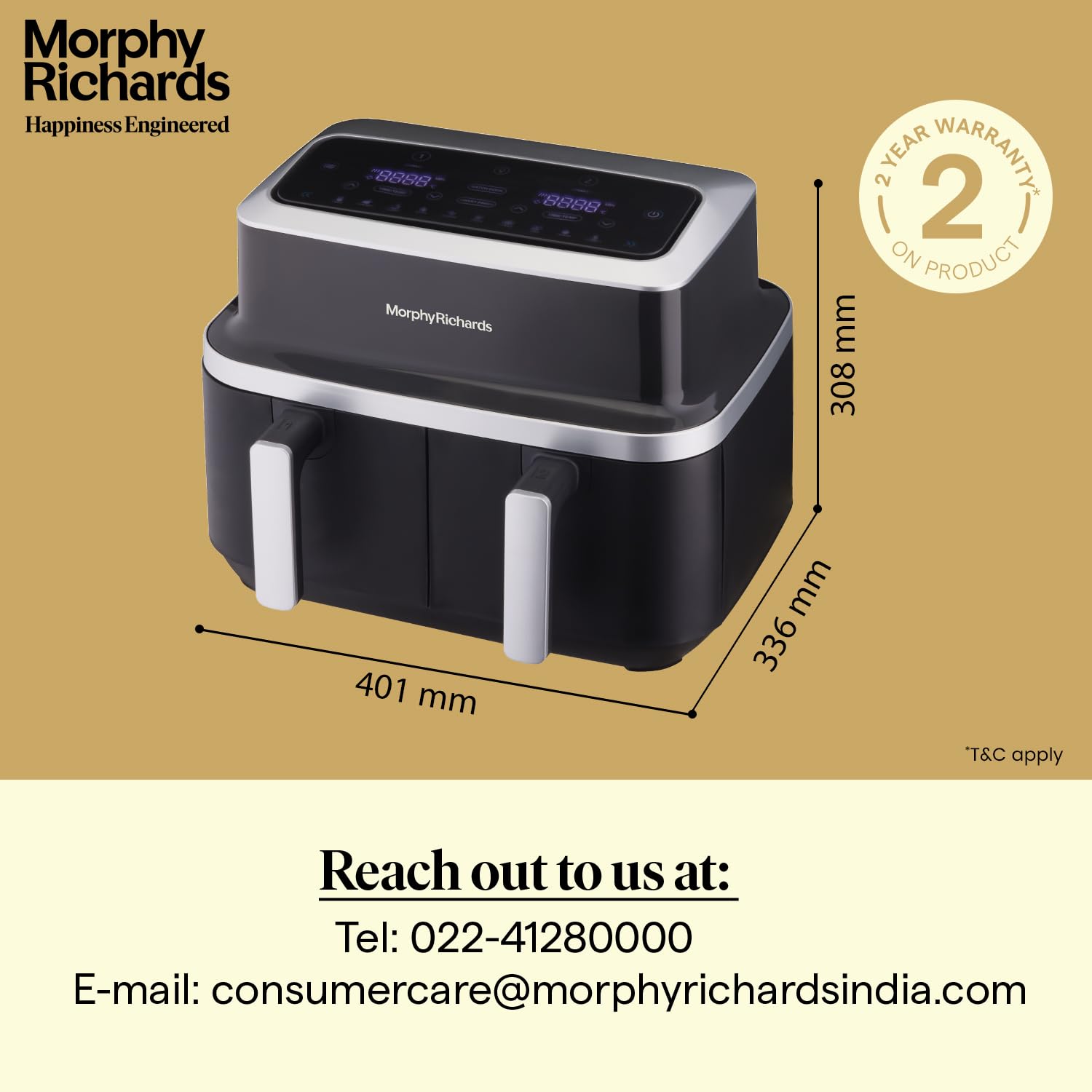 Morphy Richards DuoCrisp Air fryer for home Mahajan Electronics Online