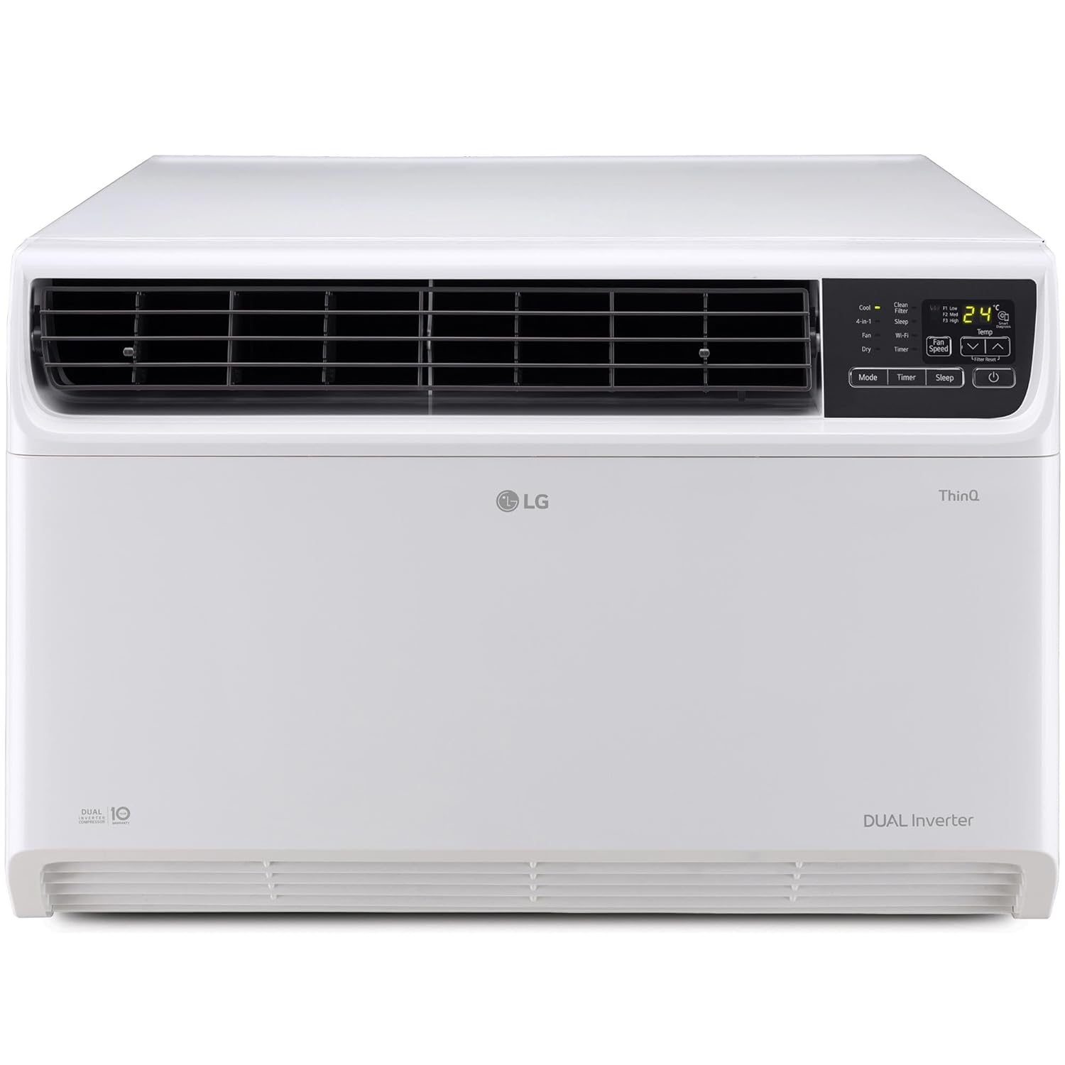 LG UW-Q18WWZA1.5 Ton 5 Star Wi-Fi DUAL Inverter Window AC (Copper, Convertible 4-in-1 cooling, 4 Way Air Swing, HD Filter, 2025 White) Mahajan Electronics Online