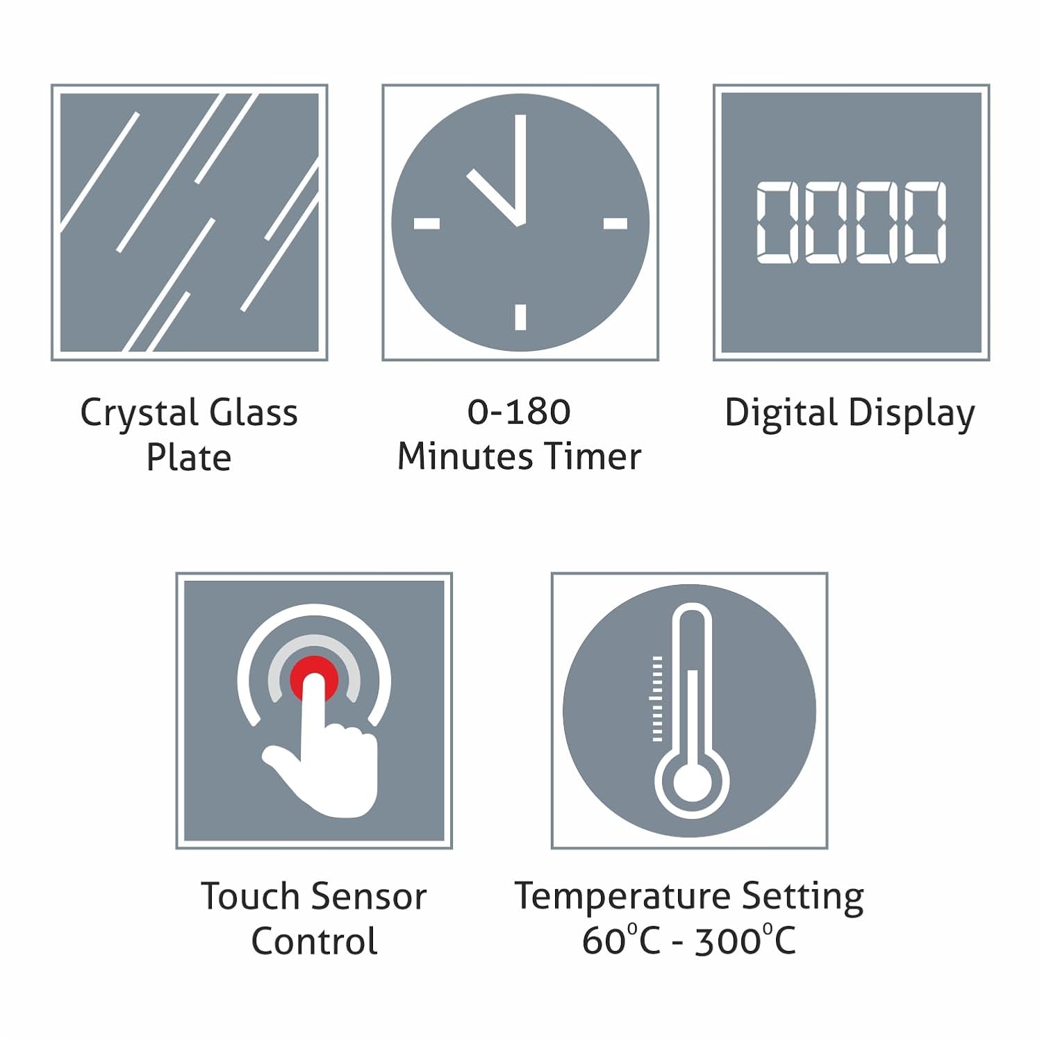 Glen 2000W Infrared SA3075IR Cooktop Stoves with Grill Rack for Barbecue, 3 Preset Cooking Modes, Crystal Glass Plate, Digital Display, Touch Control, SS Handle, Infrared Chulha Hot Plate (SA3075IR) GLEN