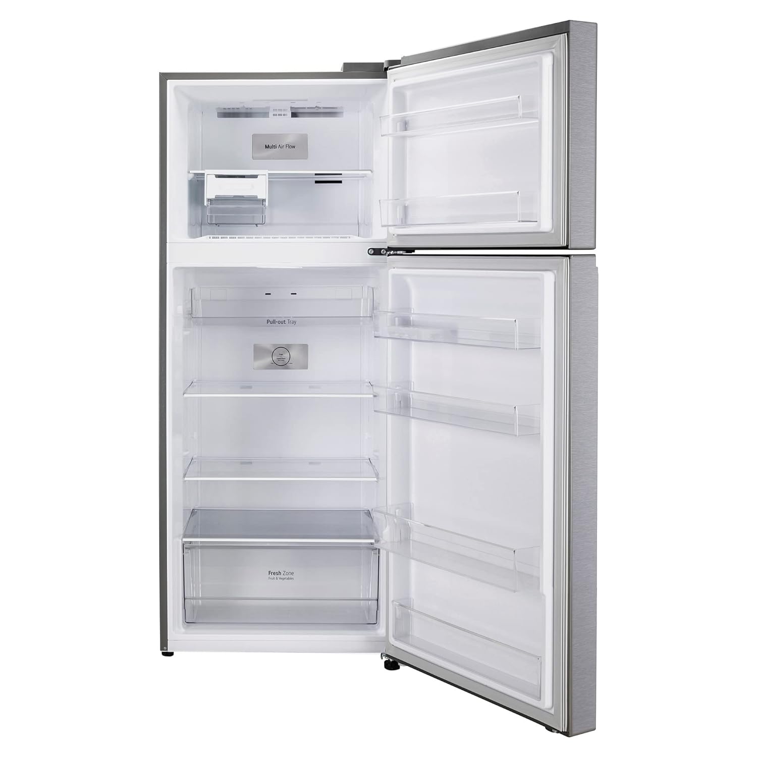 LG GL-N422SDSY 398 L 2 Star Frost-Free Smart Inverter Double Door Refrigerator ( Dazzle Steel, Express Freeze, Gross Volume – 423 Ltr.) Mahajan Electronics Online