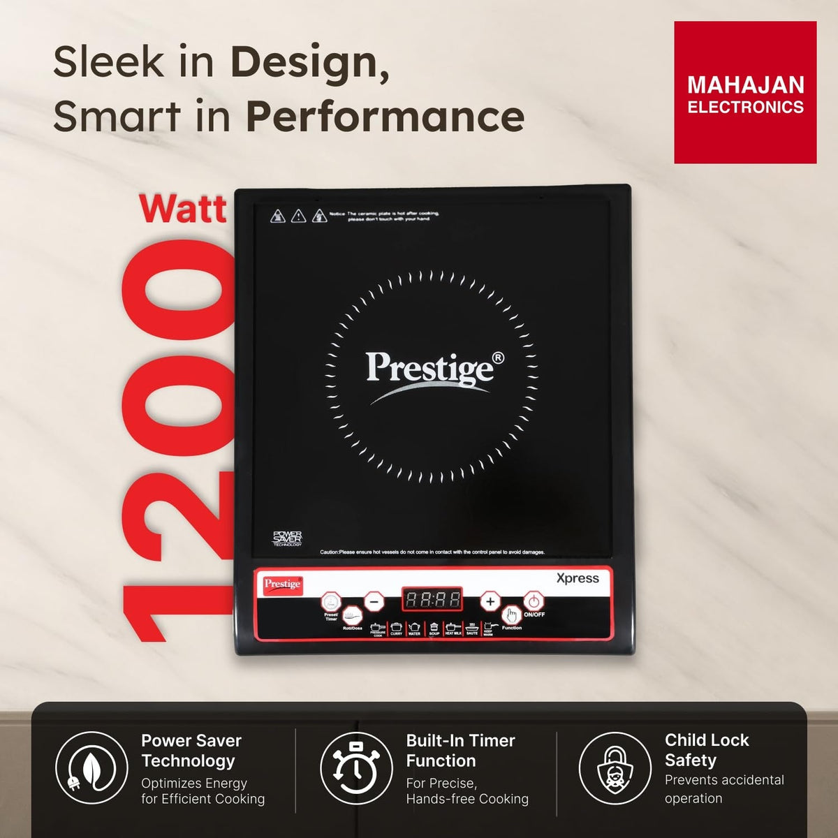 Prestige Xpress 1200 W Induction Cooktop – Mahajan Electronics Online.