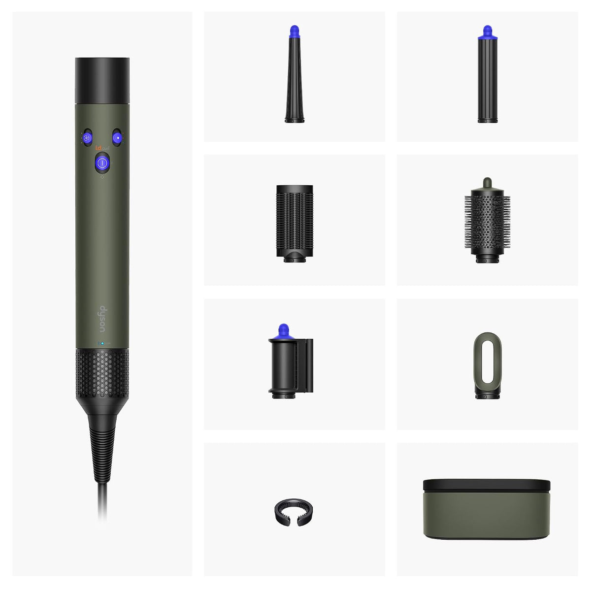 Dyson Airwrap I.D. 6-In-1 Multi-Styler | Styles Without Heat Damage| 7 Styling Settings|3 Speed & 3 Heat Settings|Cold Shot| Enhanced Coanda Airflow| 2 Yr Warranty,1300 Watts (Ceramic Khakhi) Dyson online mahajan electronics 