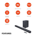 JBL Cinema SB590 Deep Bass, Dolby Atmos Soundbar with Wireless Subwoofer for Extra Deep Bass, 3.1 Channel Mahajan Electronics Online