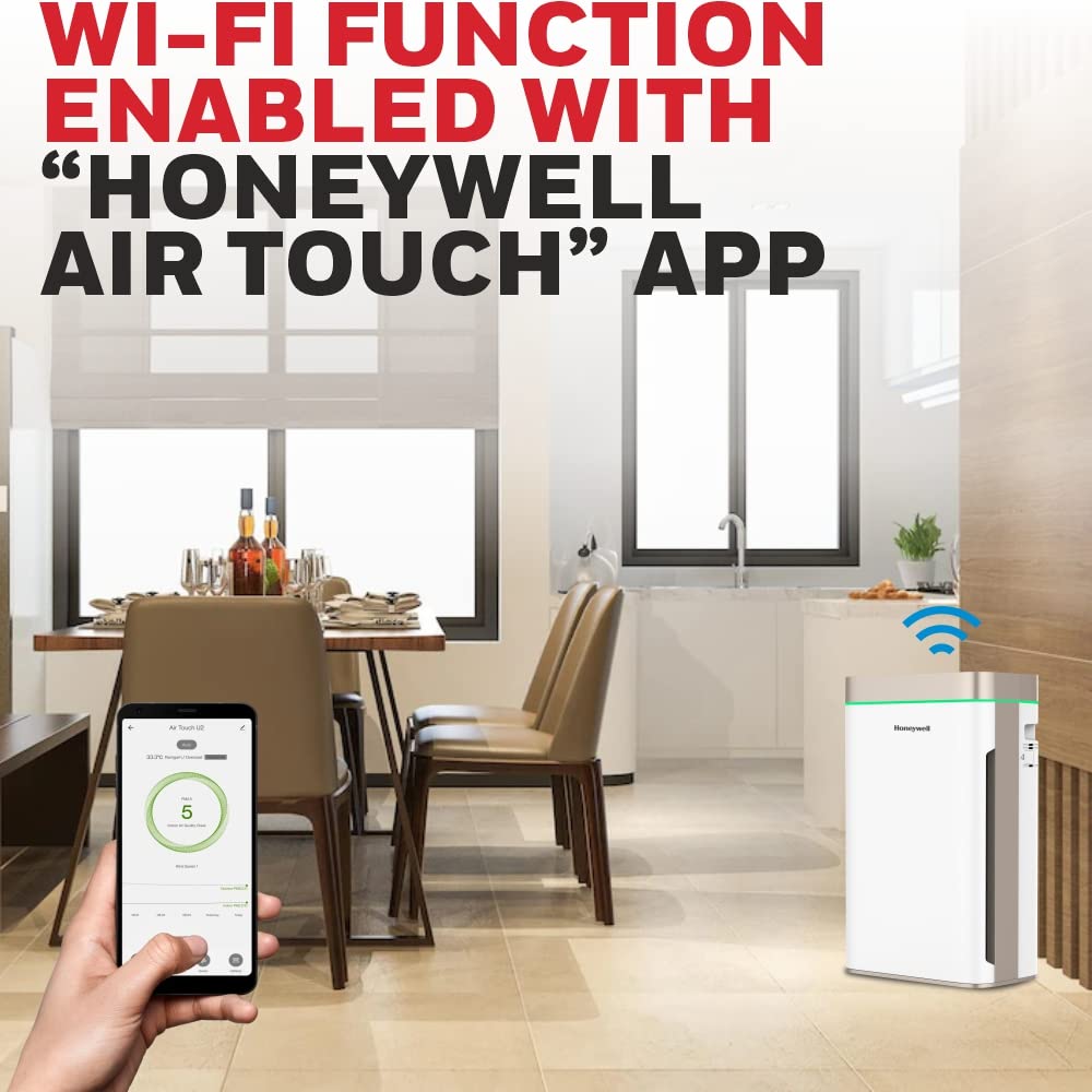 Honeywell Air touch U2 Indoor Air Purifier, Anti-Bacterial, Activated Carbon, H13 HEPA Filter,Removes 99.99% Pollutants Mahajan Electronics Online