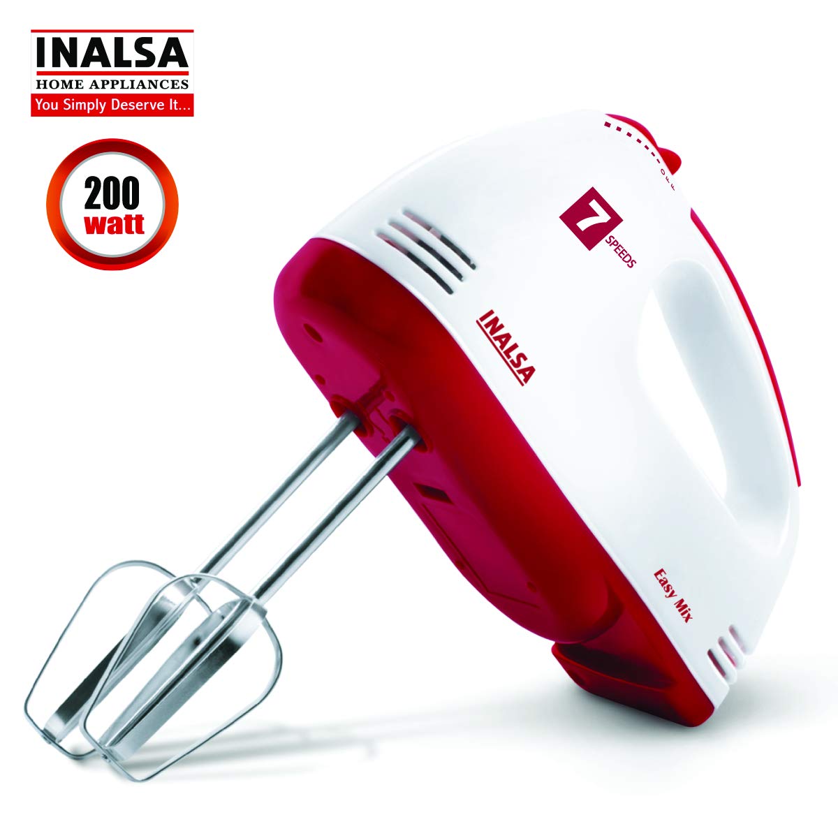 Inalsa Hand Blender| Hand Mixer|Beater - Easy Mix, Powerful 250 Watt Motor Mahajan Electronics Online