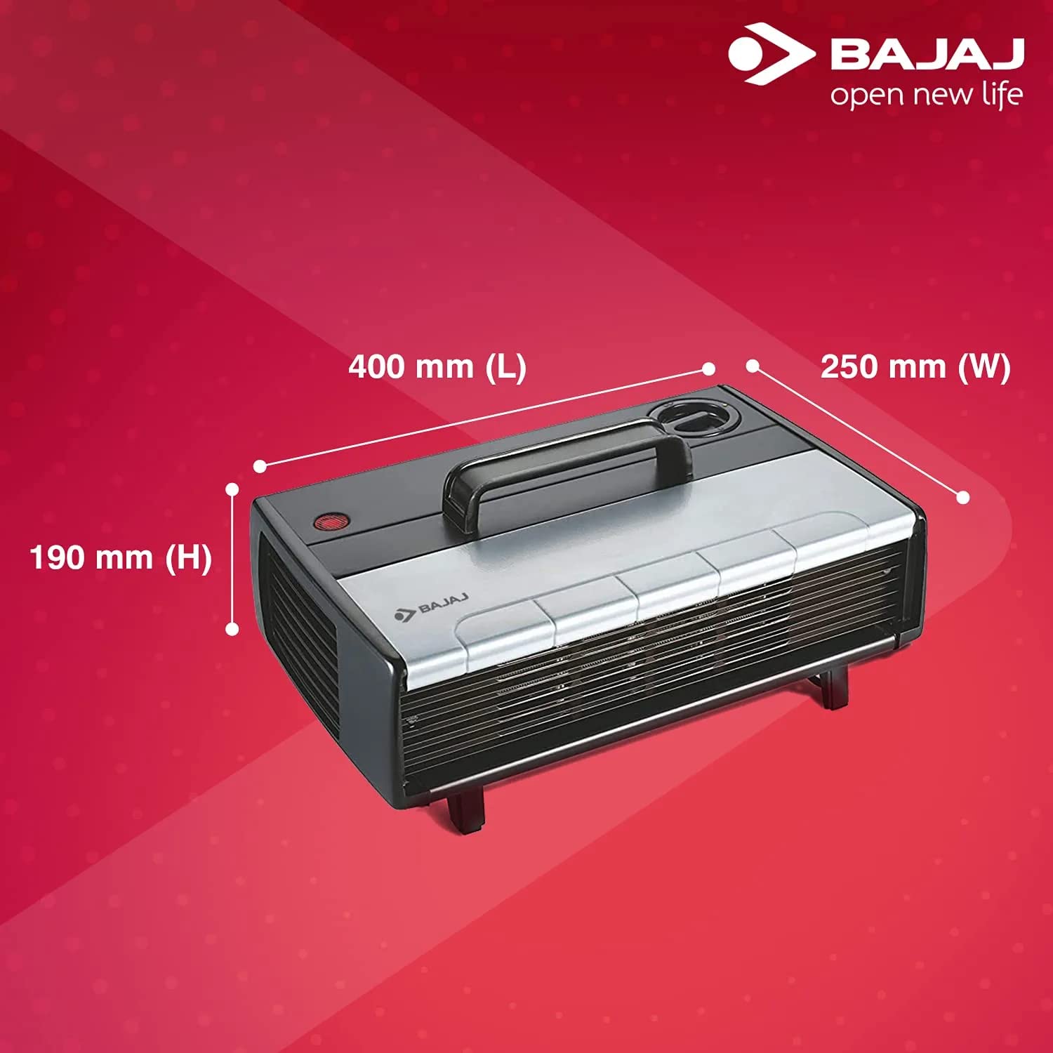 Bajaj Majesty RX 7 2000 Watts Heat Convector Room Heater (White Grey) Mahajan Electronics Online