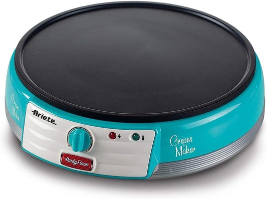 Ariete Electric Crepe Maker Dosa Maker | Portable Crepe Maker with Non-Stick Dipping Plate and Egg Whisk Mahajan Electronics Online