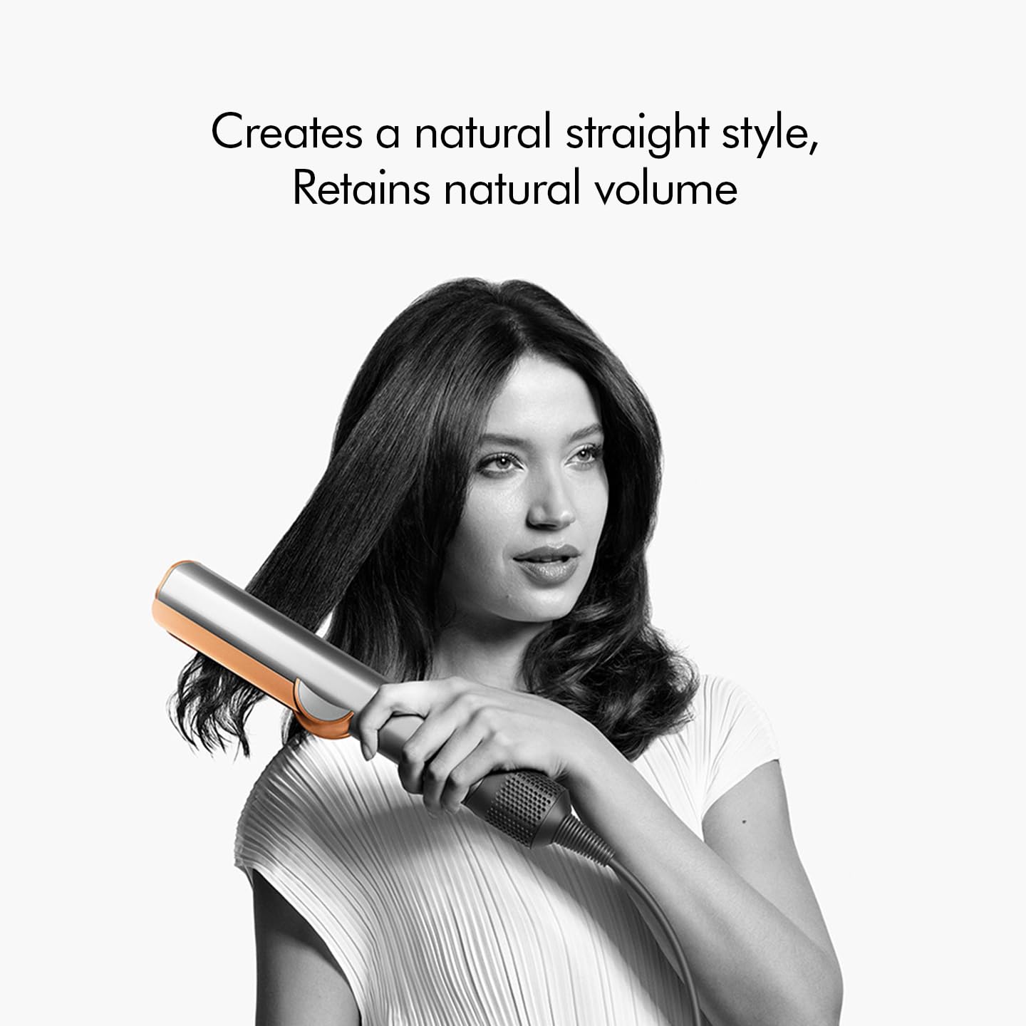 Dyson Airstrait™ Hair Straightener (Bright Nickle/Bright Copper) HT01-BNBC-IN Mahajan Electronics Online