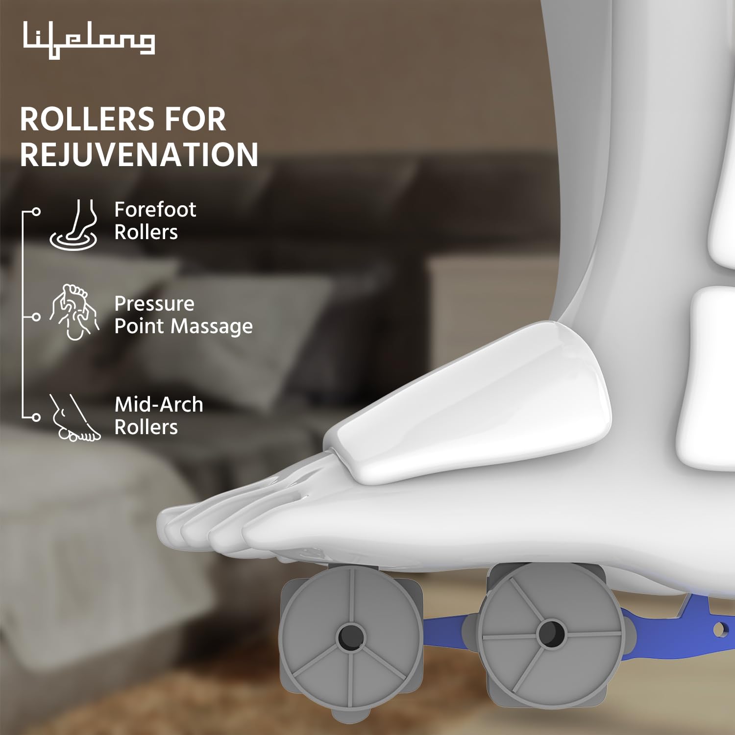 Lifelong LLM81 Foot Massager Machine for Pain Relief with Heat & Kneading function - Also used as Leg Calf Massager Mahajan Elecronics Online