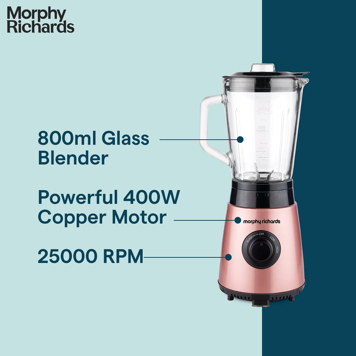 Morphy Richards Blendexpert 400 W Powerful Copper Motor, 25000 Rpm Mahajan Electronics Online