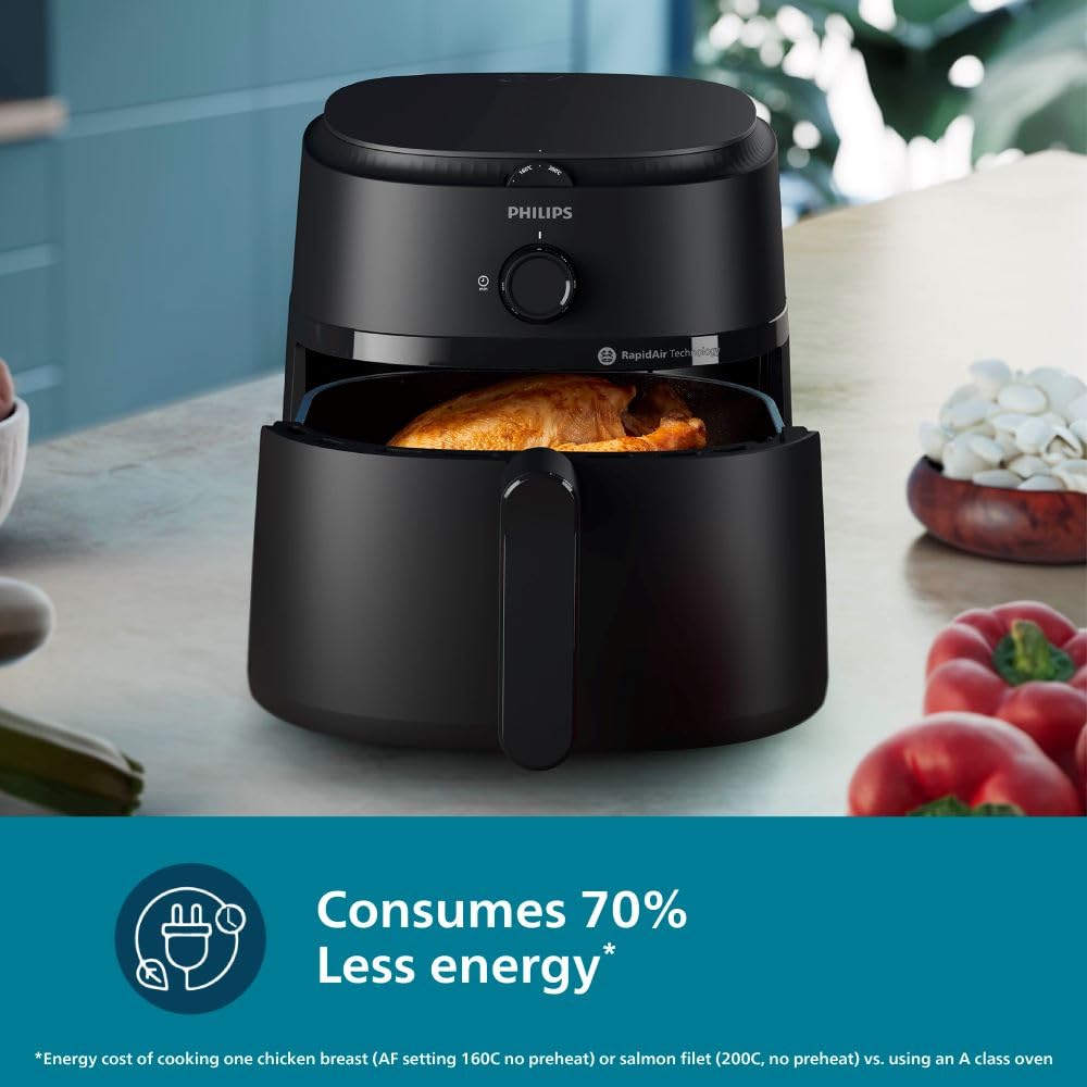 PHILIPS Air Fryer NA130/00, uses up to 90% less fat, 1700W, 6.2 Liter Mahajan Electronics Online