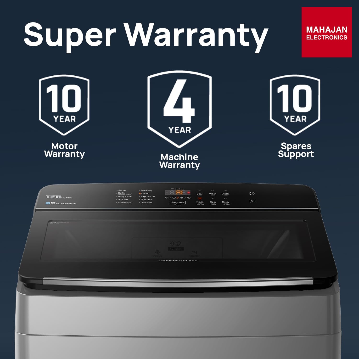 IFB TL901AG1ID 9kg 5 star with DeepClean Technology AI Powered Fully Automatic Top Load Washing Machine Eco – Mahajan Electronics Online.