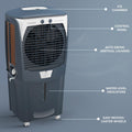 Crompton Ozone DACR-88 Royale Desert Air Cooler- 88L; with humidity control, Auto drain, Everlast Pump Mahajan Electronics Online