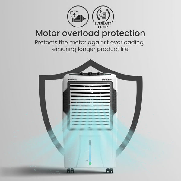 Crompton Optimus 100 Litres Desert Air Cooler for home Large Easy