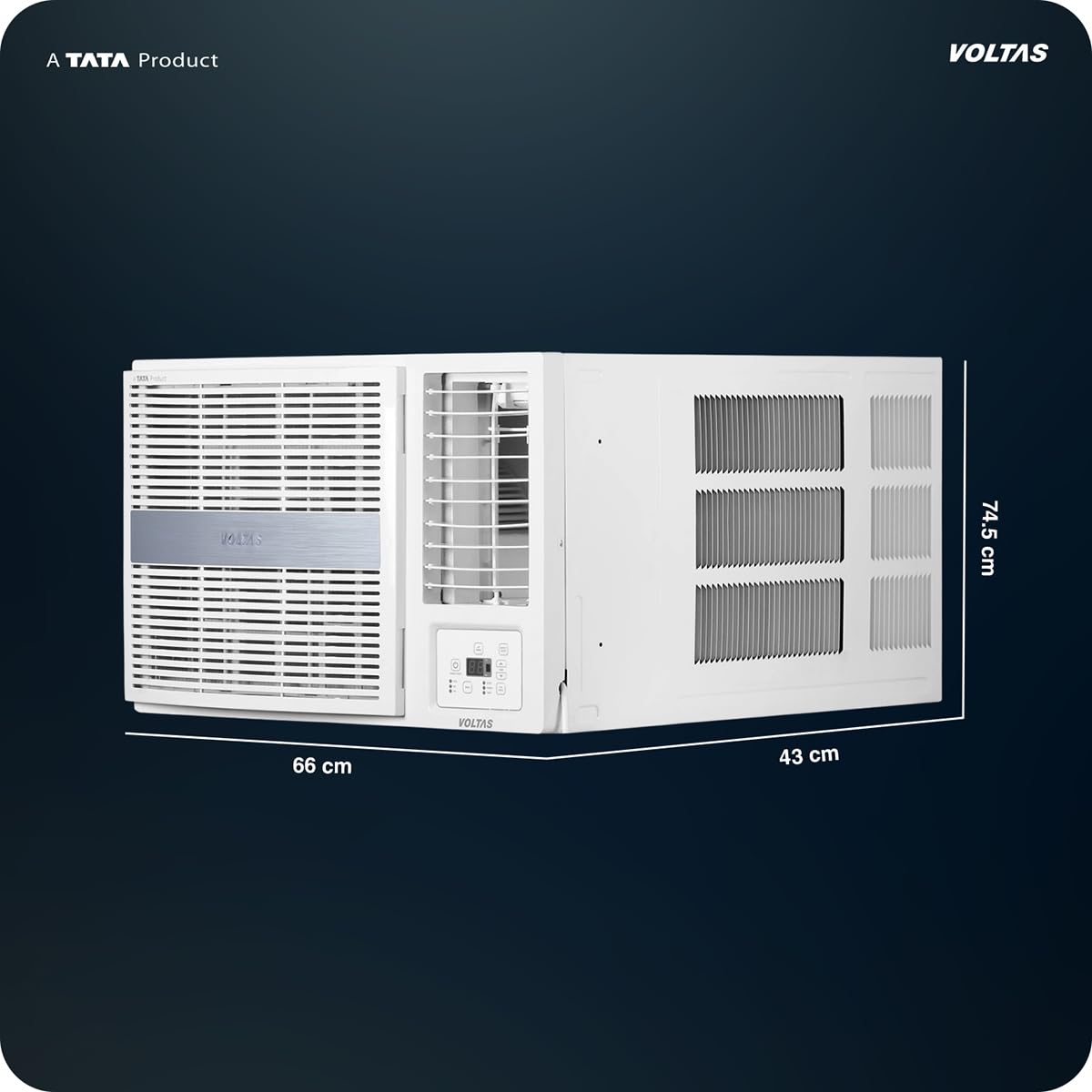 Voltas 182FS PEARL 1.5 ton 2 Star Fixed Speed Window AC (Copper, Anti Dust Filter, 2-Way Air Swing, Memory Restart, Sleep Mode (, White) Voltas