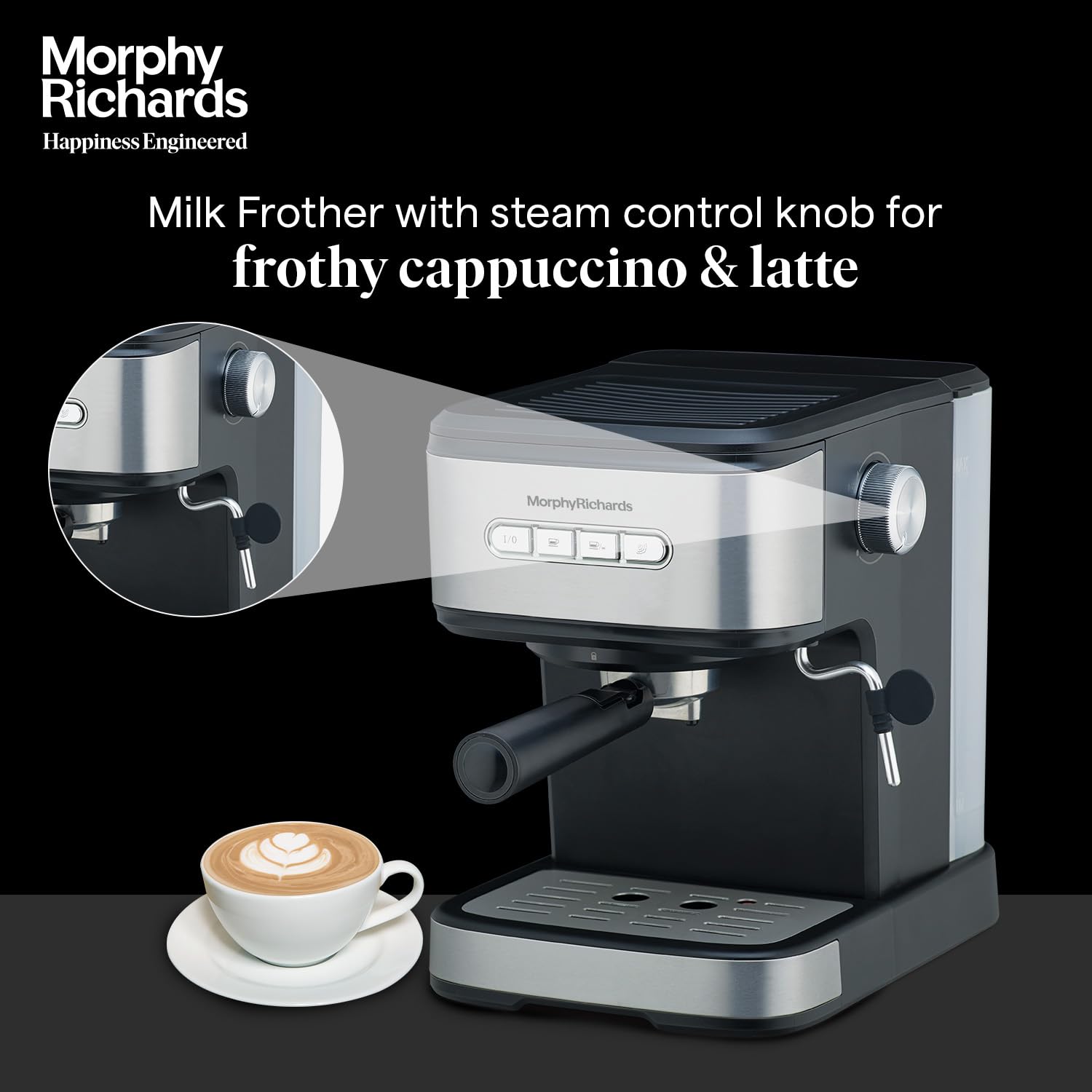 Morphy Richards Impresso Coffee Making Machine|Upto 20 Bar Pressure Rich Espresso Coffee Maker Mahajan Electronics Online