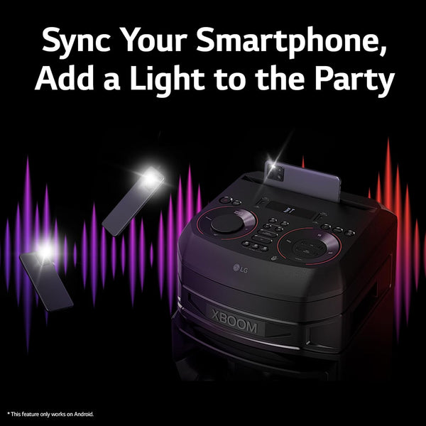 LG XBOOM RNC7 Party Speaker, Multi Color Lighting, Karaoke