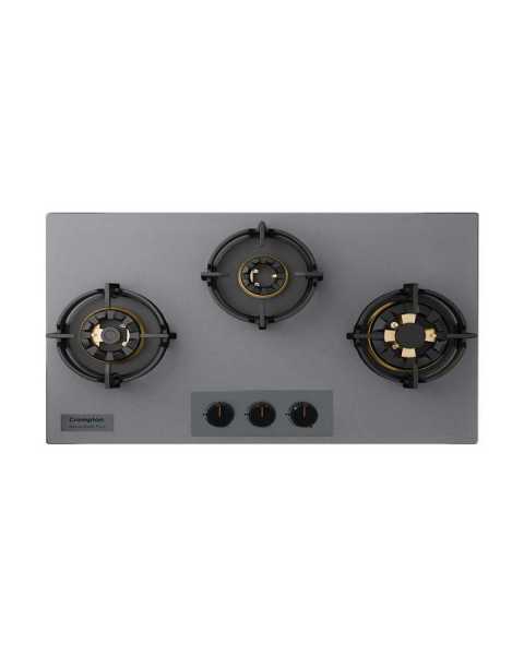 Crompton HOB-SSFB783SP-MBU 78CM Grey 3D Brass Burners with Flame Failure Device Mahajan Electronics Online