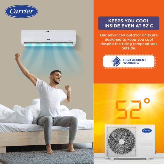 Carrier Durawhite Exi, CAI24DH3R32F0 2 ton 3 star inverter split ac (Copper, Convertible 6-in-1 Cooling, PM2.5 Filter, 2024 Model, White) Mahajan Electronics online