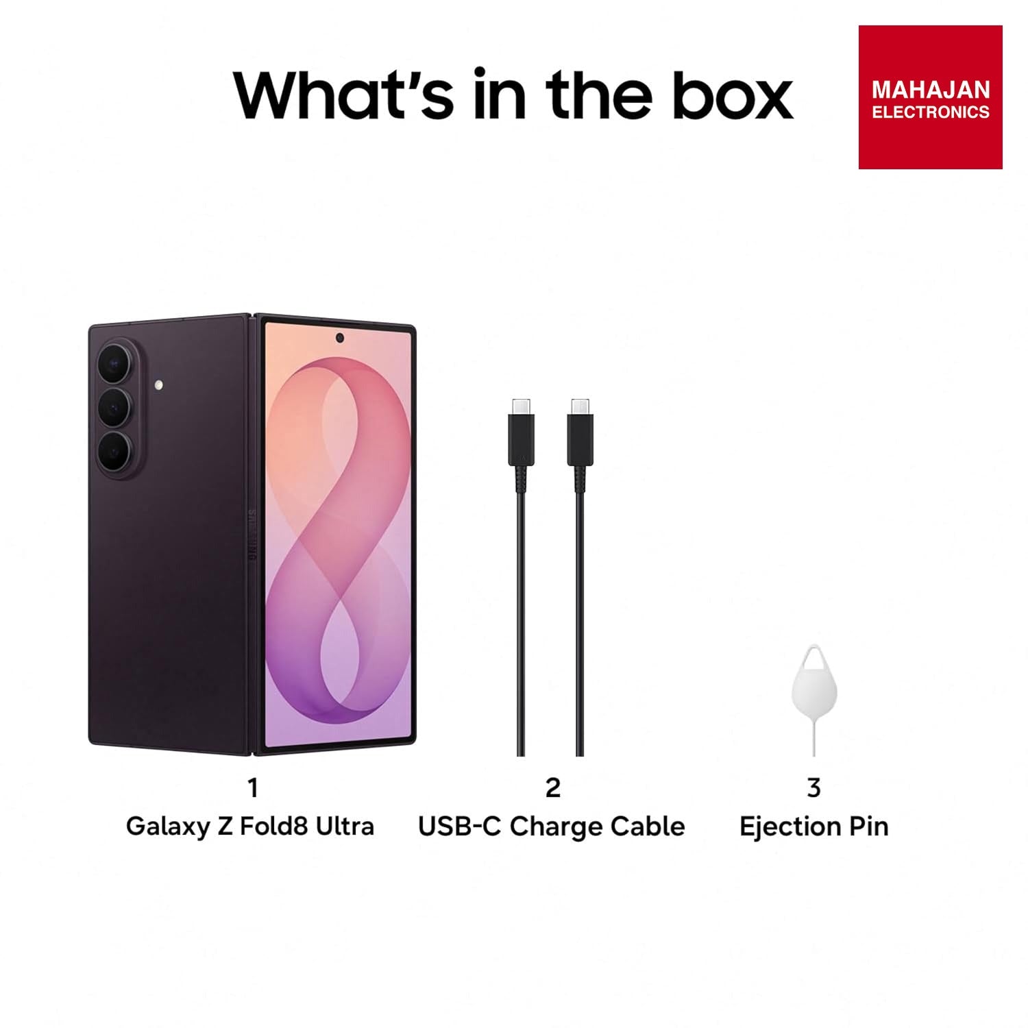 Samsung Galaxy Z Fold8 Ultra 5G Smartphone with Galaxy AI (Violet Shadow, 12GB RAM, 512GB Storage), Customised Processor, 5000mAh Battery, 200MP Camera, Now Nudge, Photo Assist Samsung