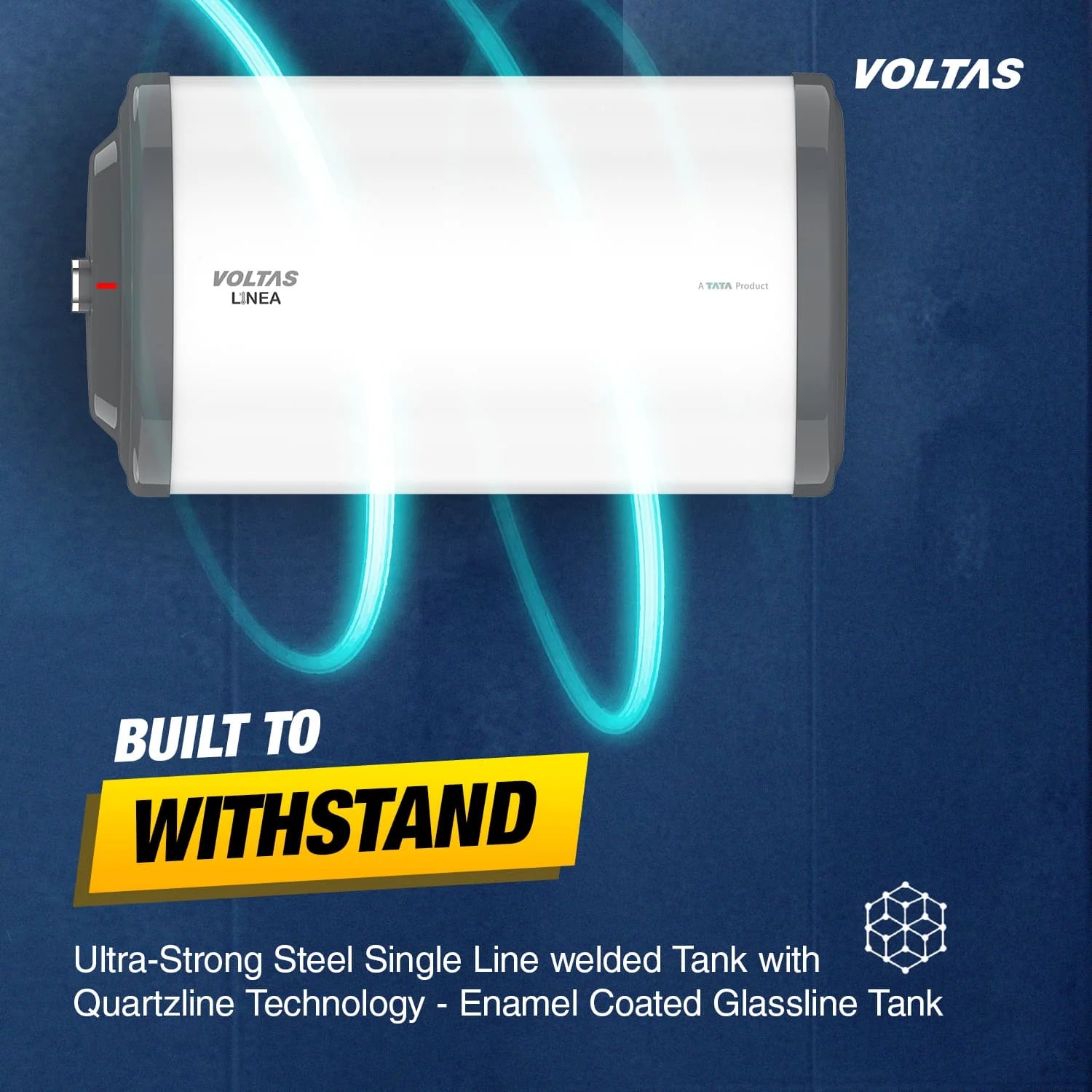 Voltas Linea 3 Star Water Heater 255HPBGY- 25L (2000W) Mahajan Electronics Online