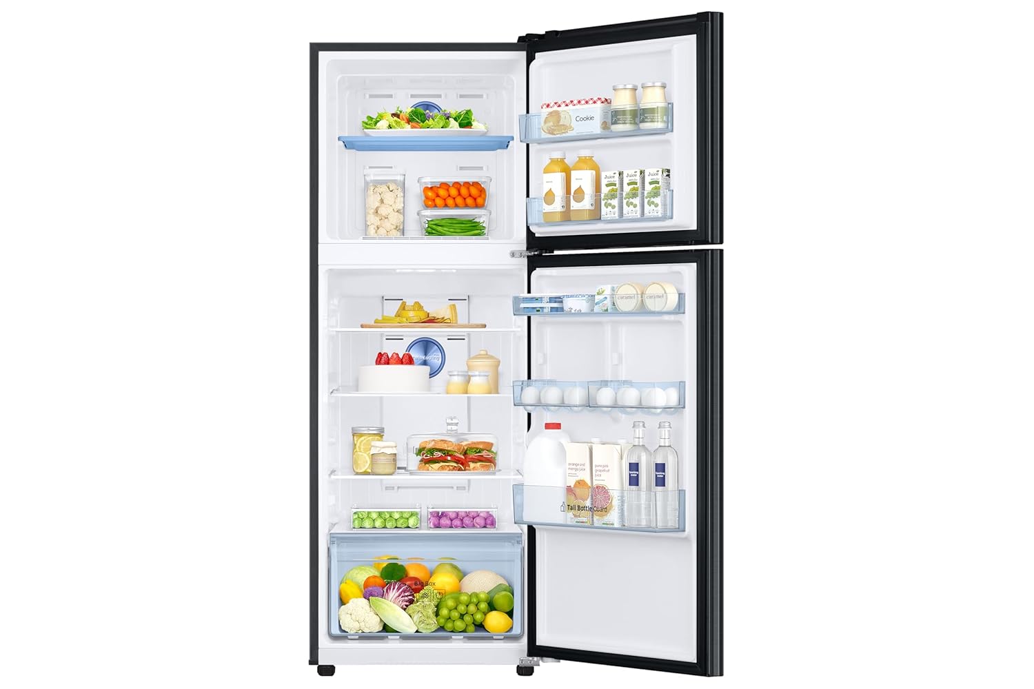 Samsung RT31H4522BX/HL301 L, 2 Star, Convertible 5-in-1 Digital Inverter with Display Frost Free Double Door Refrigerator ( Luxe Black, 2026 Model) Mahajan Electronics Online