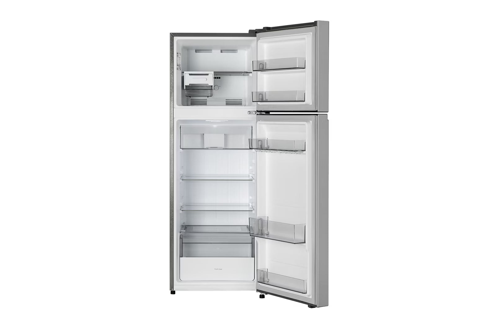 LG GLT2526WWPZ 251L Double Door Refrigerator with Smart Mode, Auto Smart Connect, Smart Inverter Compressor, Multi Air Flow, Shiny Steel, 2 Star