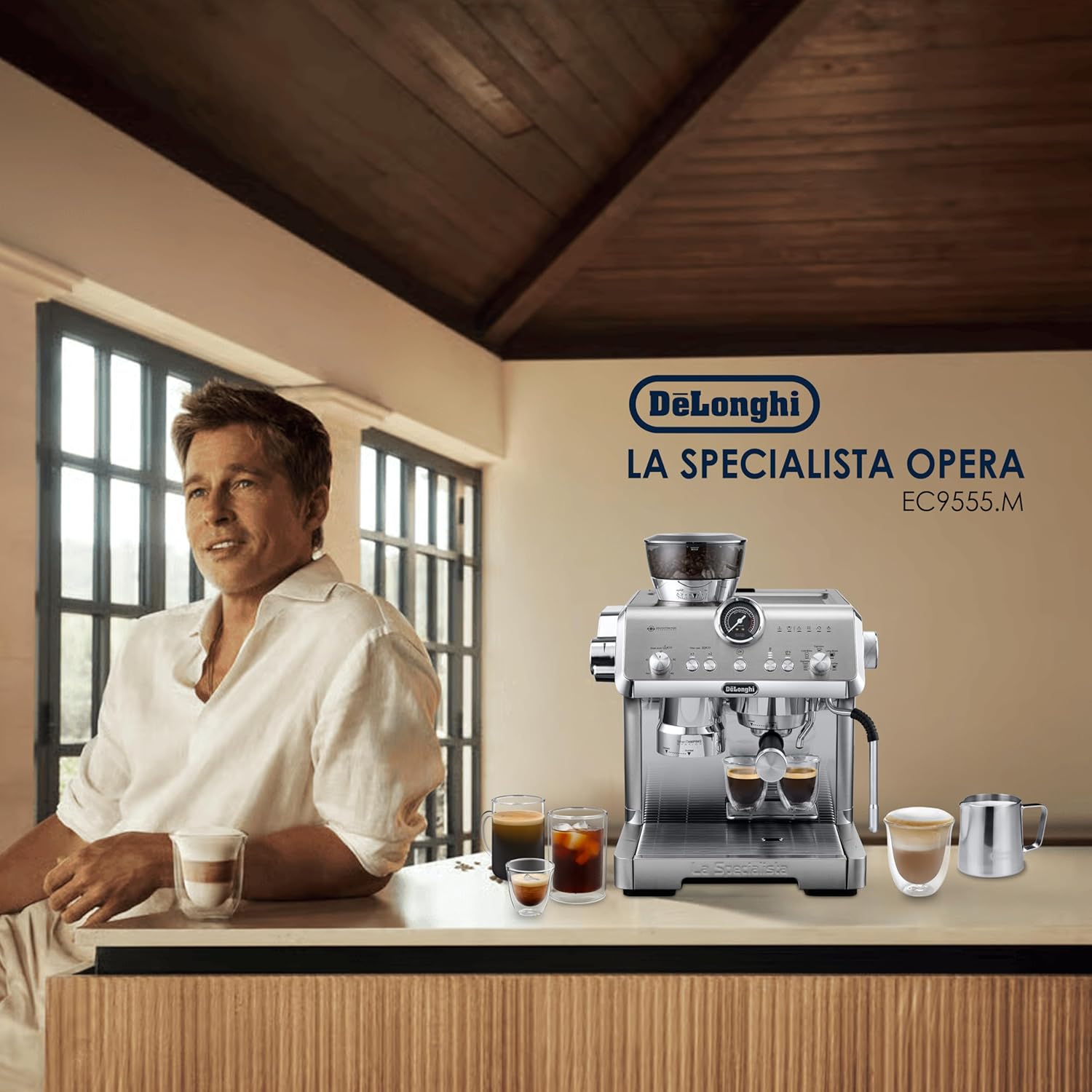 DeLonghi EC9555.M La Specialista Opera Professional Coffee Machine with Cold Brew, Original Italian Brand, Built In Grinder, Automatic Smart Tamping, Range of Hot & Cold Recipes, 19 Bar Pressure Mahajan Electronics Online